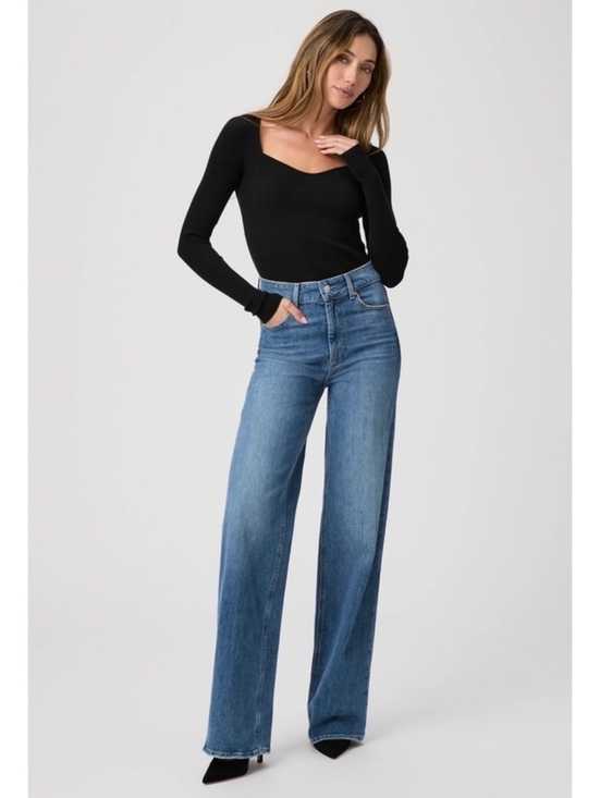 PAIGE Denim - Paige Sasha Wide Leg High Waisted Jeans - 24